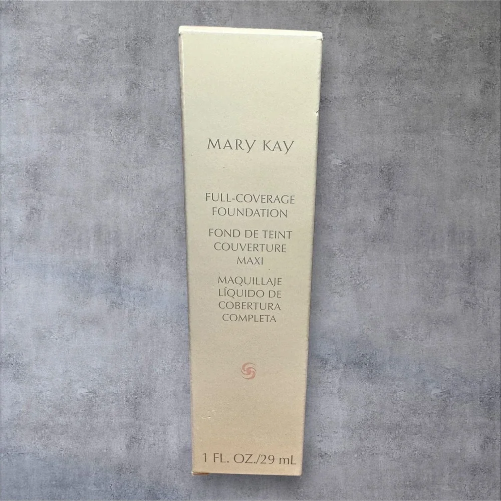 Mary Kay Full-Coverage Foundation Normal Dry Ivory 200 367300 1oz‎ New Pink Cap